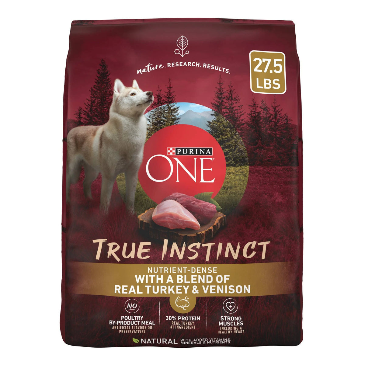Natural Dry Dog Food with Real Turkey & Venison - 27.5lbs G27414