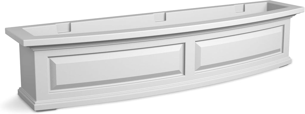 White 48in L x 11.5in W x 10in H Polyethylene Window Box V38068