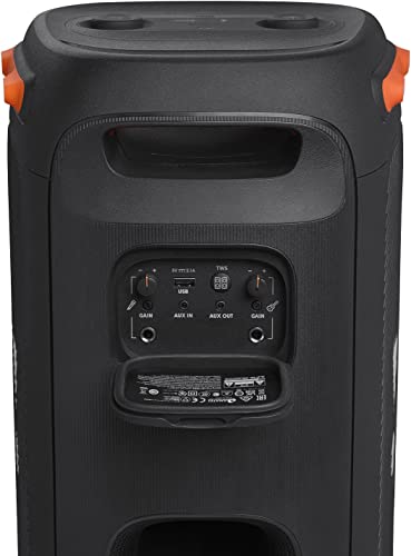 Black Portable Party Speaker with Built-in Lights E14446
