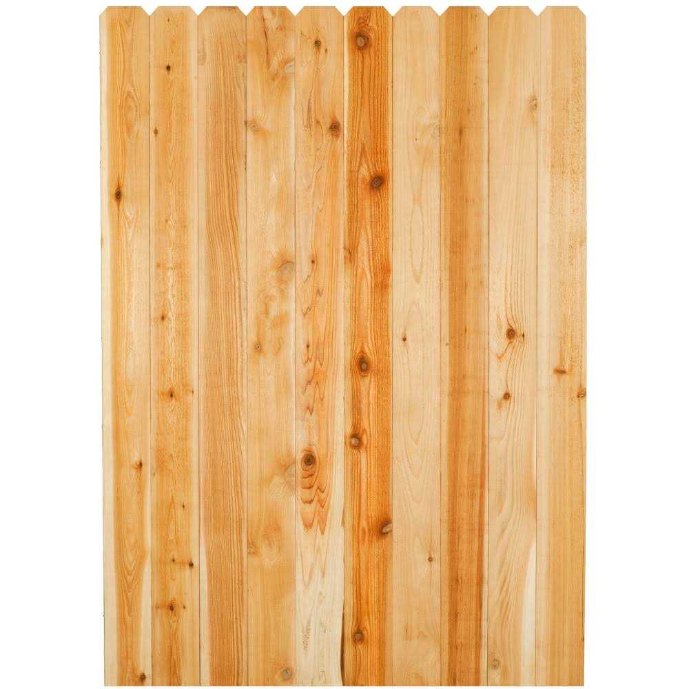 5/8 in. x 3-1/2 in. x 6 ft. Western Red Cedar Dog-Ear Fence Picket B29397