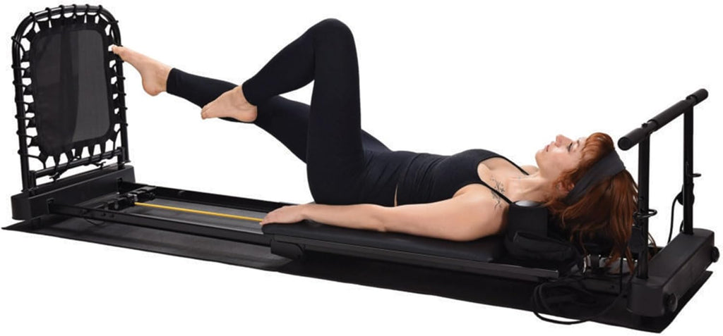Black Foldable Pilates Reformer Y5615