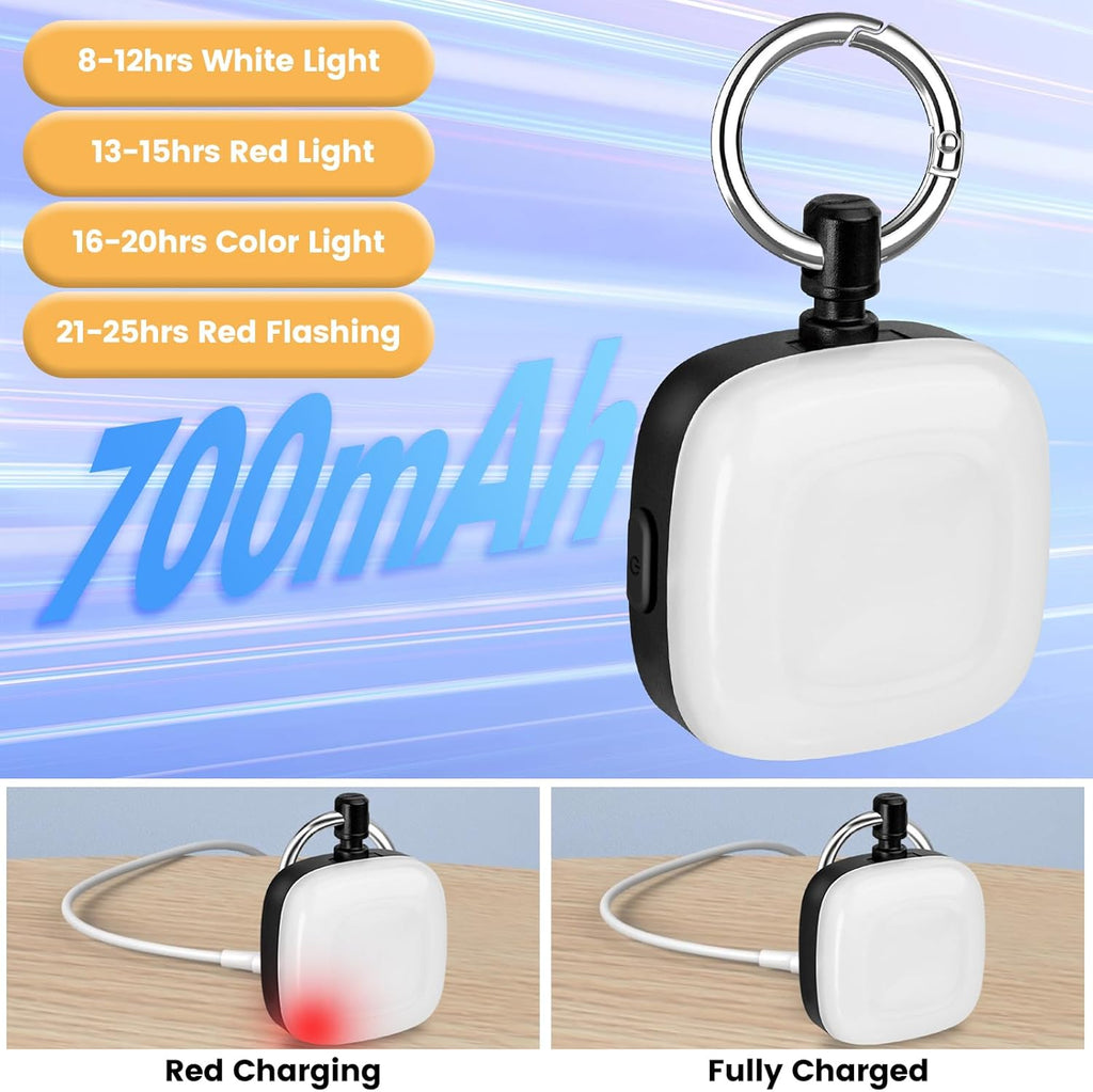 2 Packs USB Rechargeable IP68 Waterproof Dog Collar Light B850