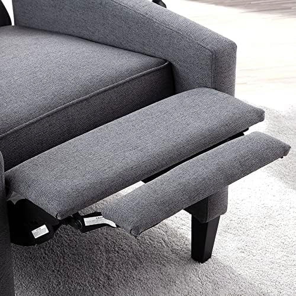 Beige Fabric Push Back Recliner Chair L845487
