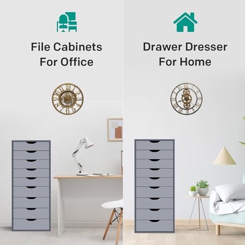 Black 9 Drawer Wood Dresser M71143