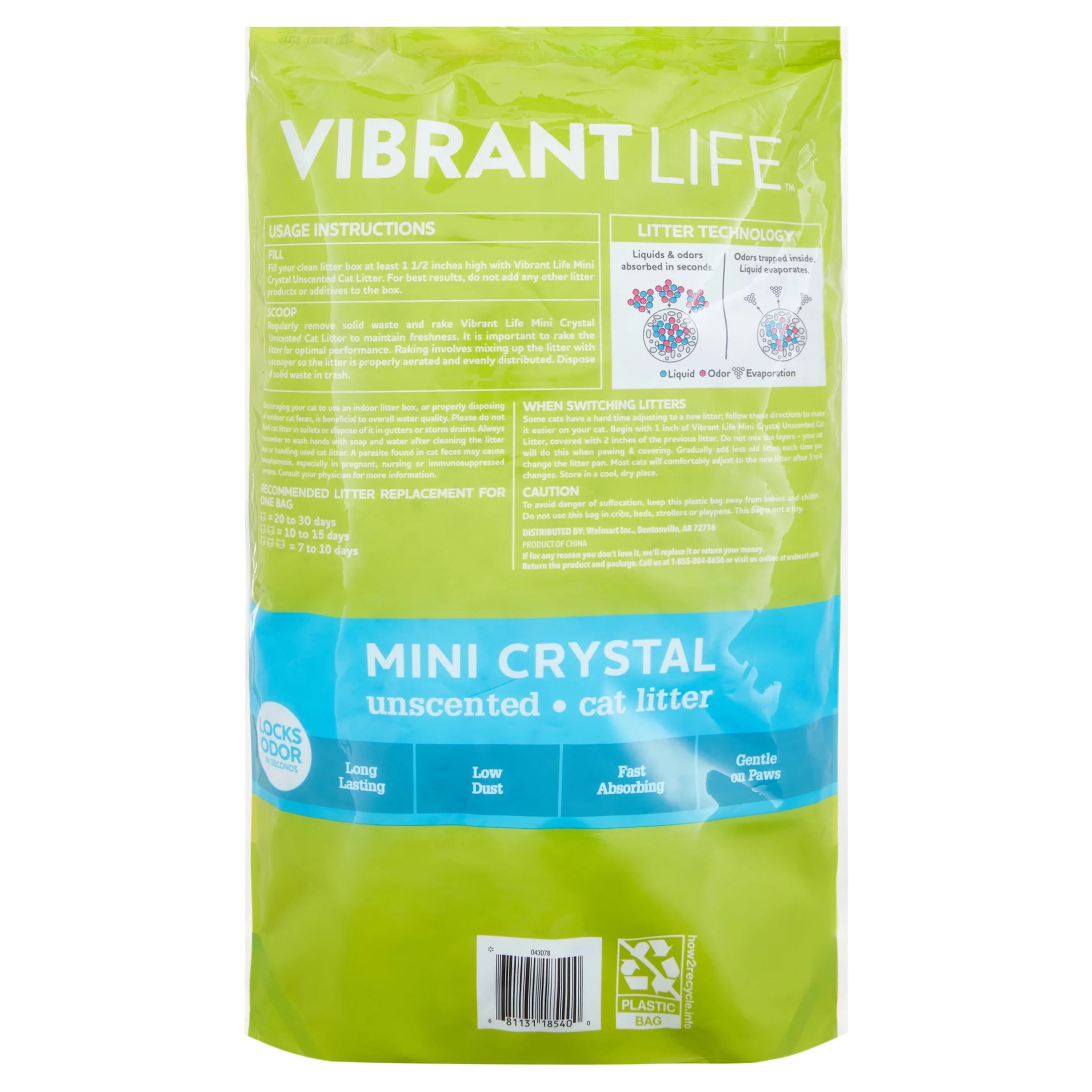 Mini Crystal Unscented Cat Litter, 4 lb A405871