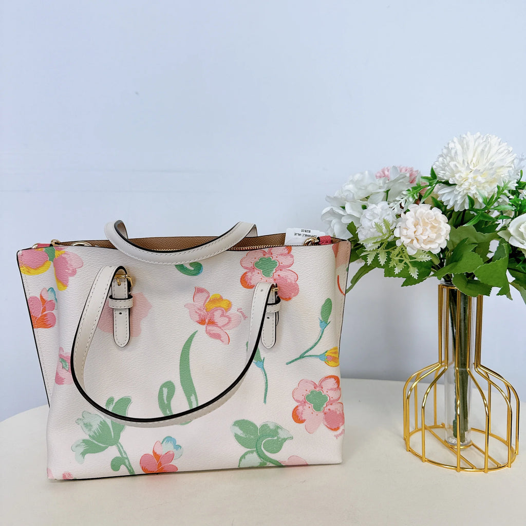 Chalk Multi Floral Print Tote N62850