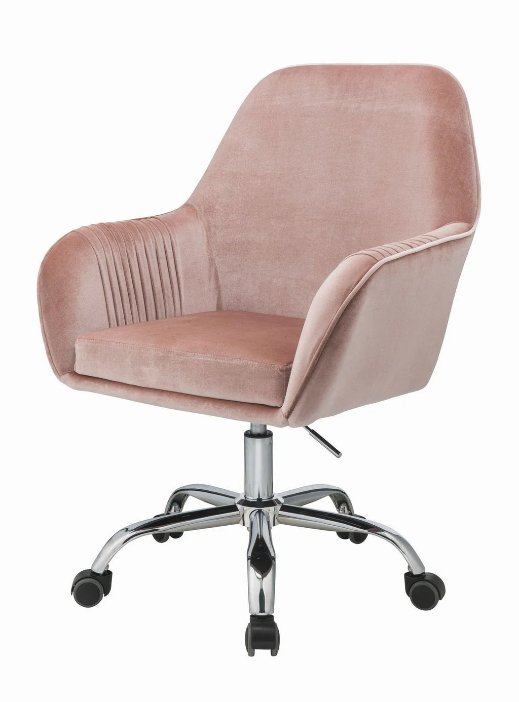 Pink Peach Velvet Office Chair D95227