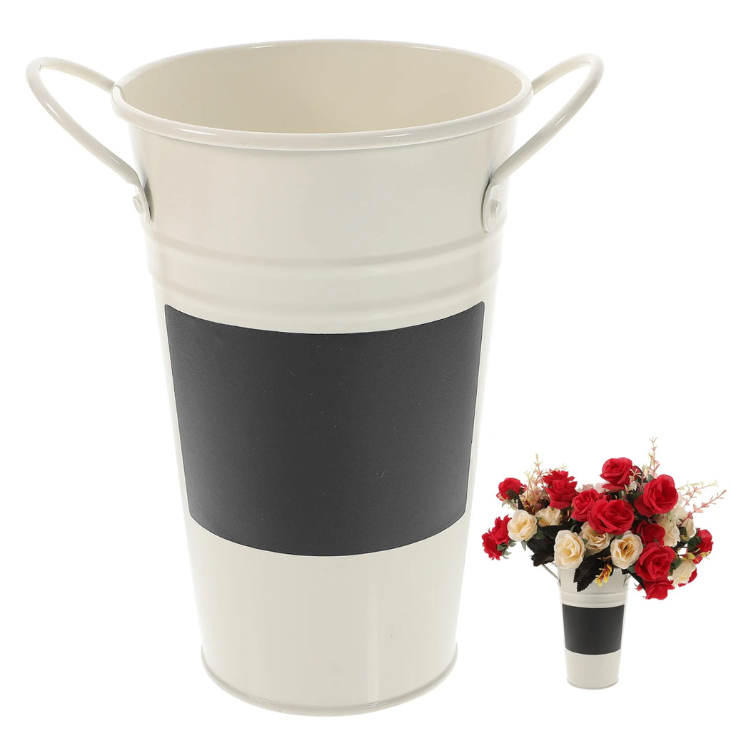 Tin Bucket Flower Pot Succulent Container V92130