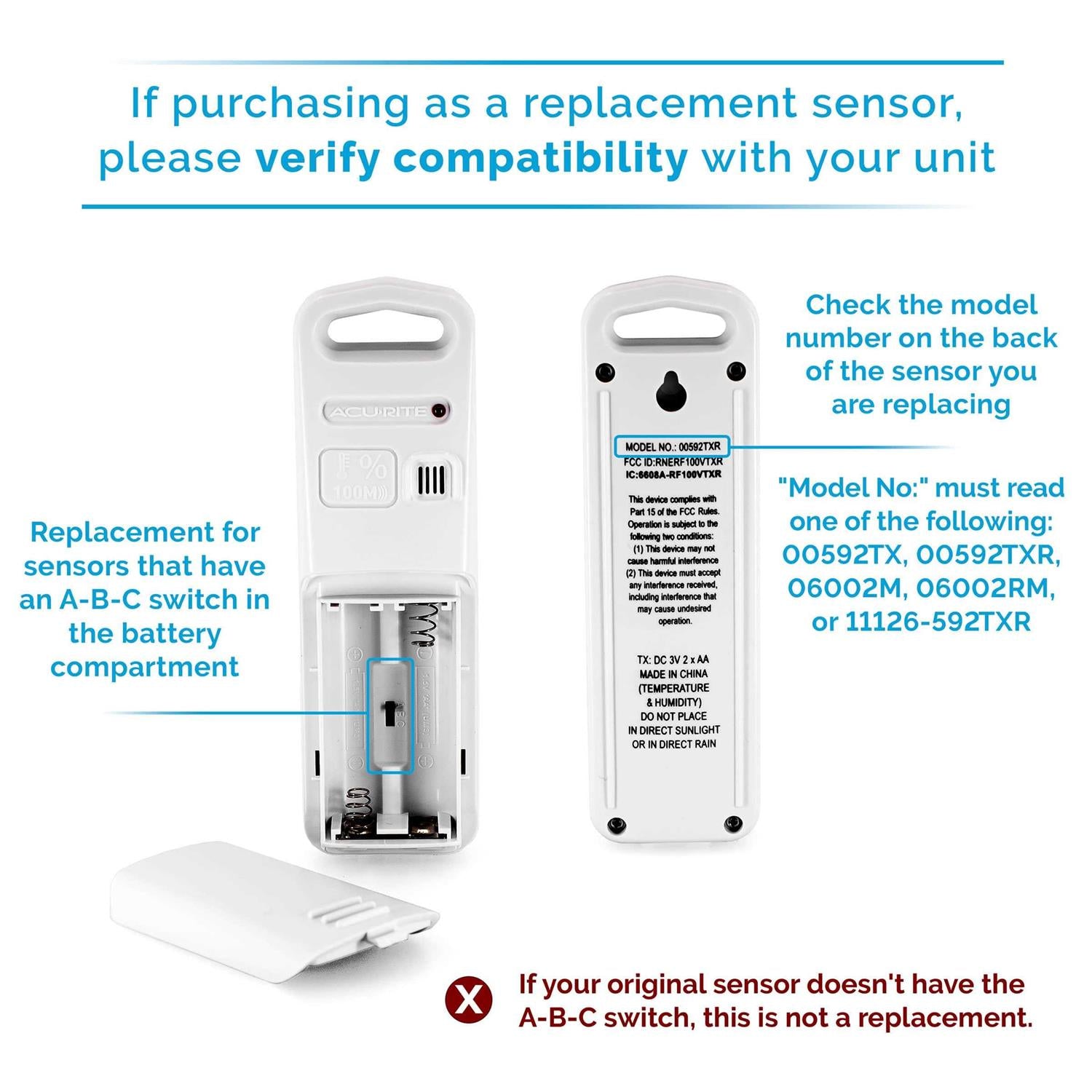 Wireless Indoor Outdoor Temperature and Humidity Sensor Q28183