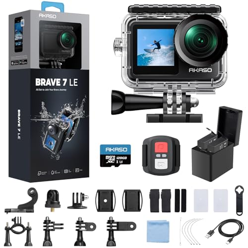4K30fps Action Camera with 256GB MicroSDXC U3 Memory Card T46752