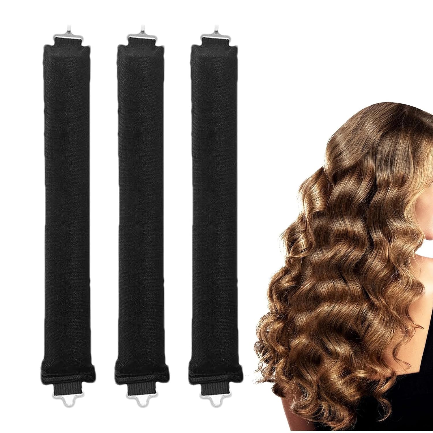Velvet Heatless Curling Rods with Hook A102