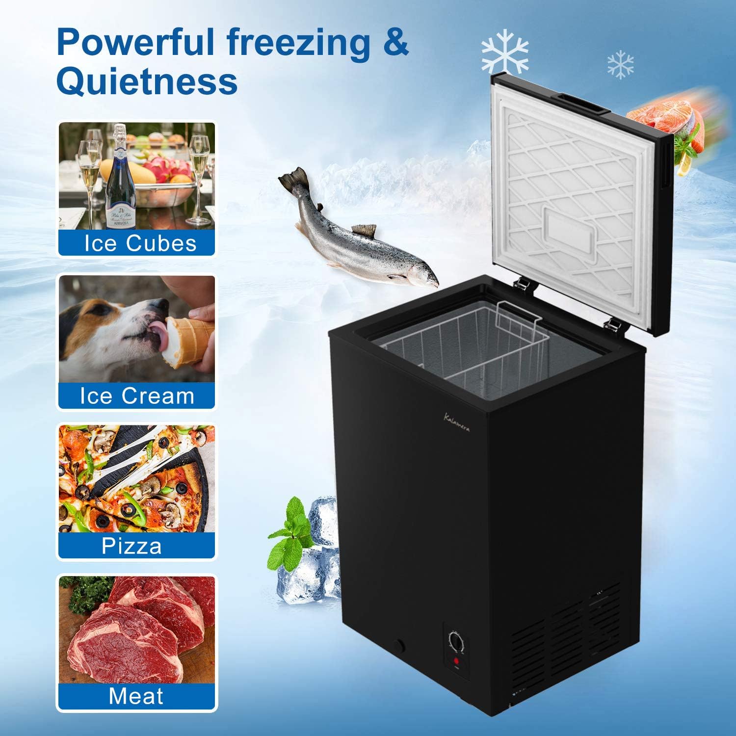 3.5 Cu.ft Chest Freezer Black F371360