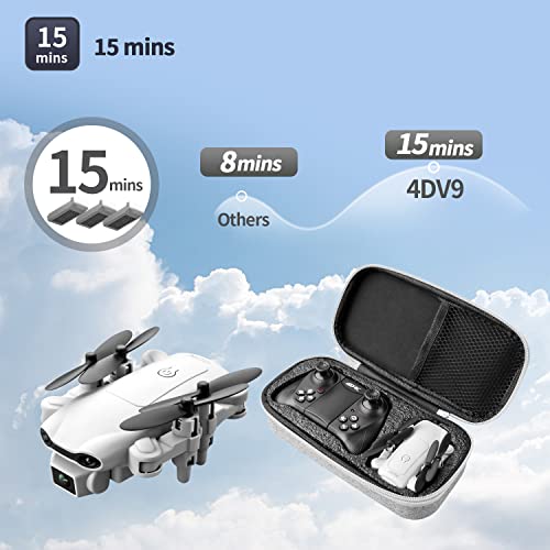 Mini Drone with 1080P HD Camera, Gray, 3 Batteries D466487