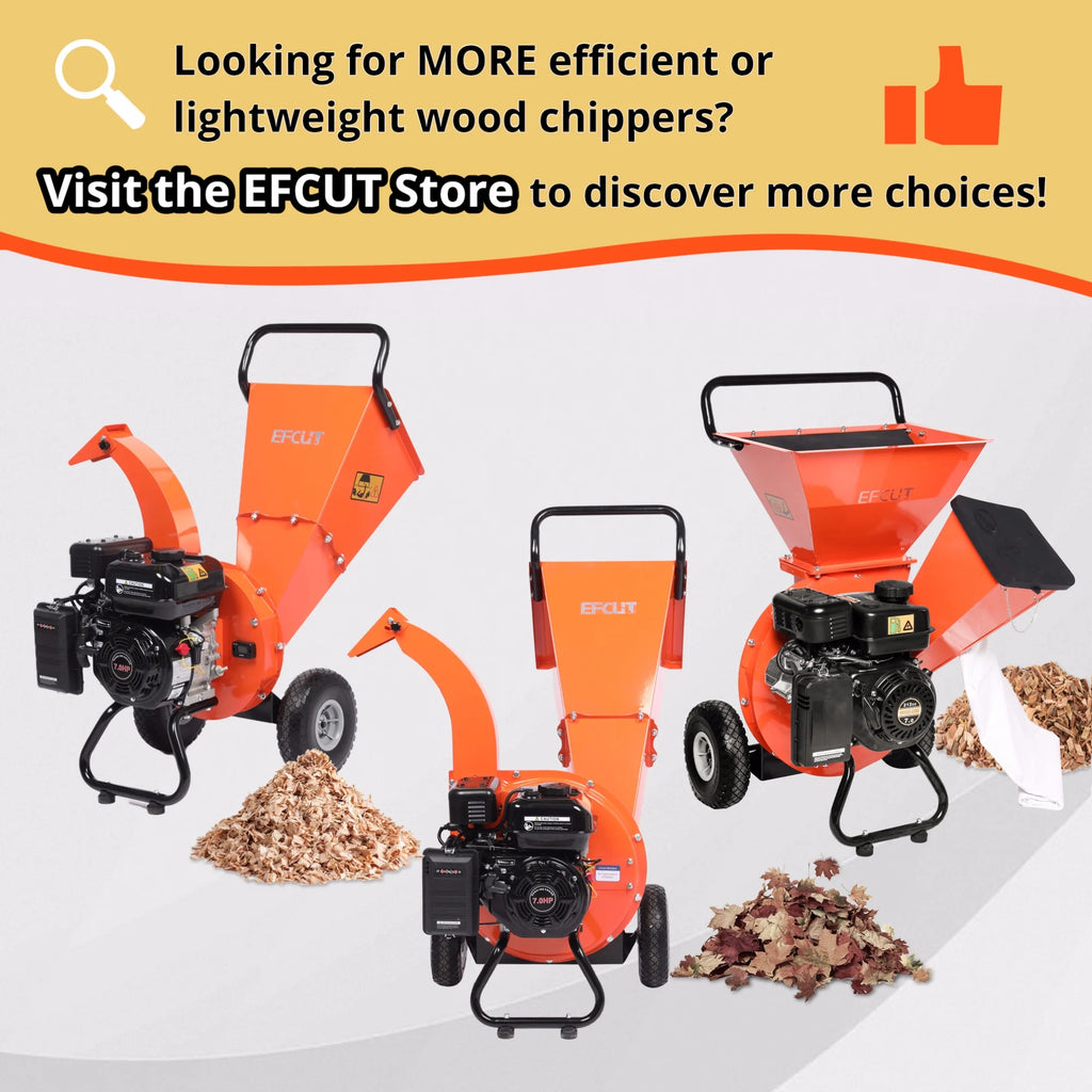 7HP Gas Powered Wood Chipper Shredder Mulcher H67477