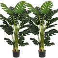 Artificial Monstera Deliciosa Plant 4ft Tall 15 Decorative Split Leaves Faux Swiss Cheese Plant N806