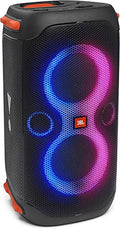 Black Portable Party Speaker with Built-in Lights E14446