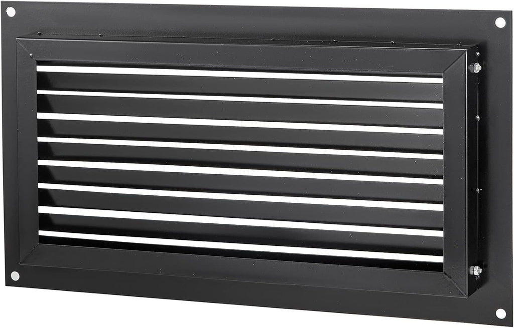 Black 8" x 16" Wall Mounted Flood Vent J67194