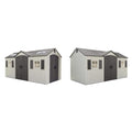 Outdoor Storage Dual Entry Shed, 15 x 8 ft, Desert Sand T399331