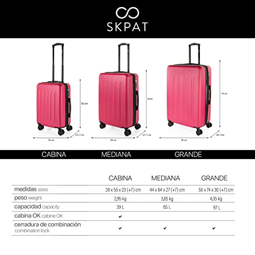 Hard Shell ABS Luggage Set of 3 Piece with TSA Combination Lock G834262