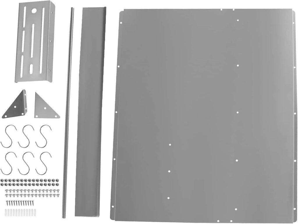 Stainless Steel Backsplash with Shelf (36x 29.5 Inch) B557916