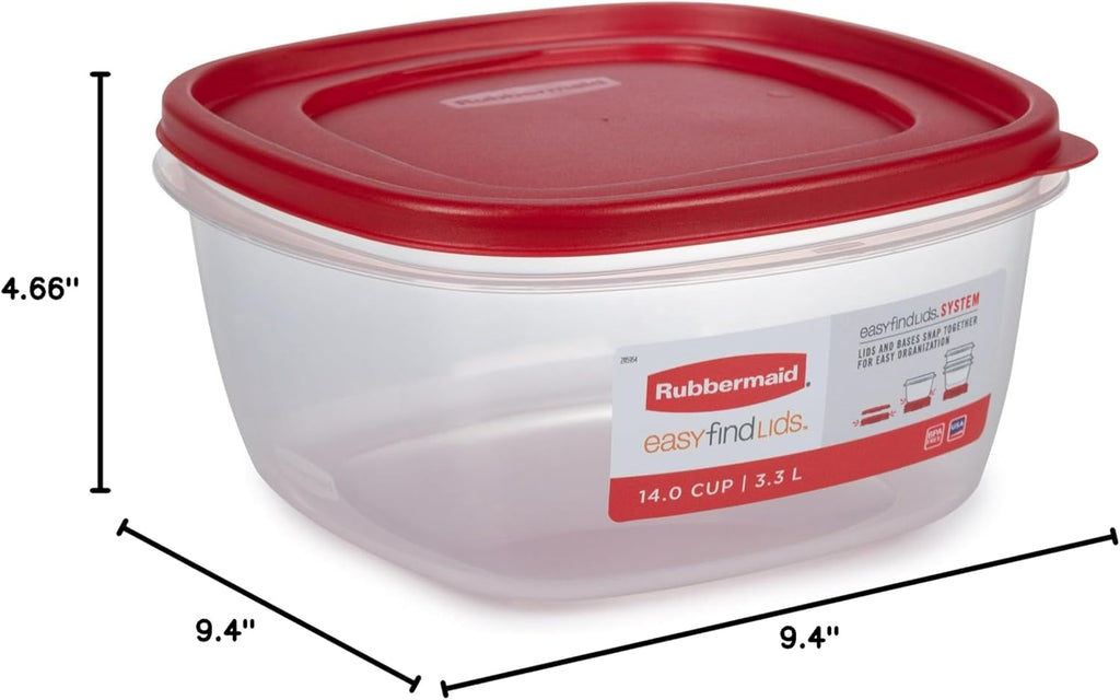 Red 14 Cup Food Storage Container 2 Pack N6079