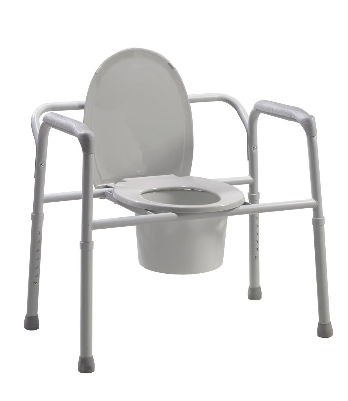 Grey Bariatric Folding Commode A7129