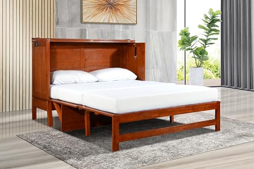 Queen Size Murphy Cabinet Chest Desk Bed with Drawers X73499