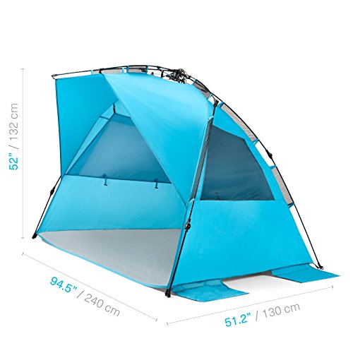 SPF 50+ Pop Up Beach Tent for 4+ People W882762