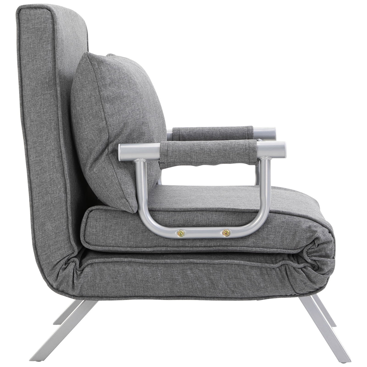 Light Grey Folding Sofa Bed Sleeper Chair P29453