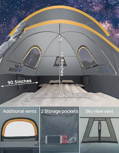 Green Waterproof Double Layer Pickup Truck Tent for 2 Person I1804