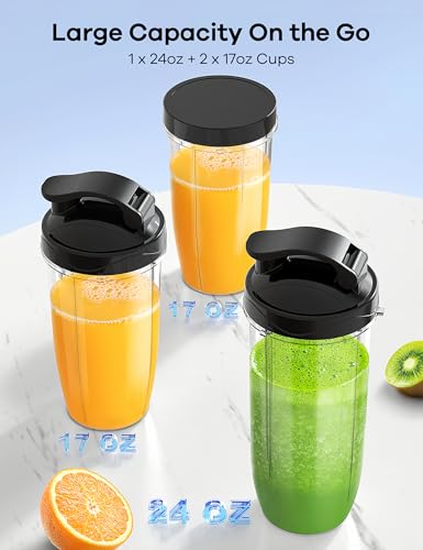 14Pcs Personal Blender with 3 Portable Cups K95842