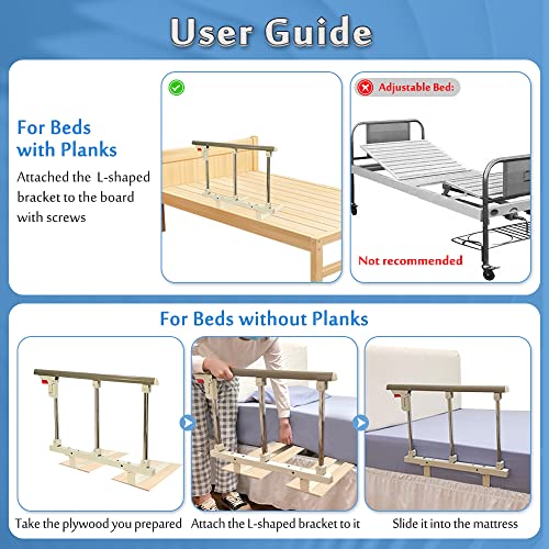 Collapsible Half Bedrails for Hospital Bed T493