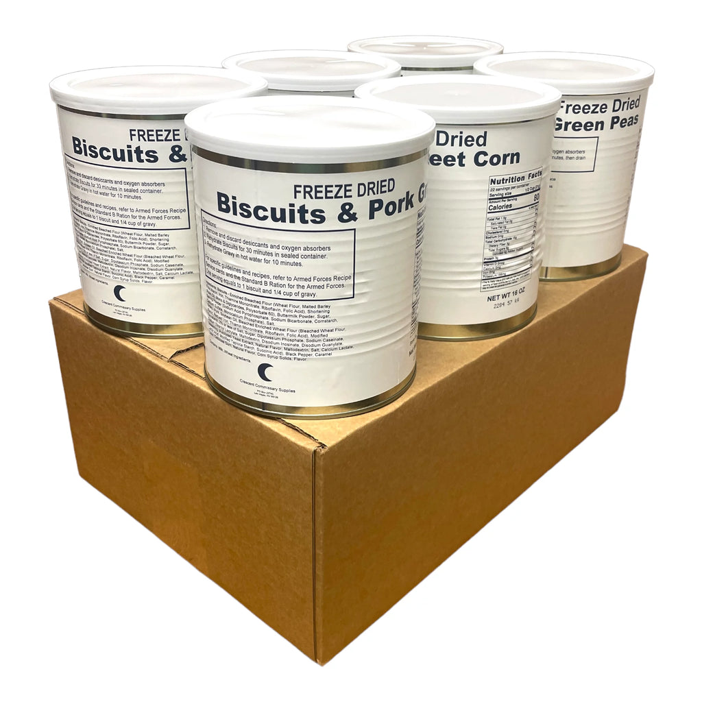 Freeze Dried Food Storage Kit, 6 Cans X1133