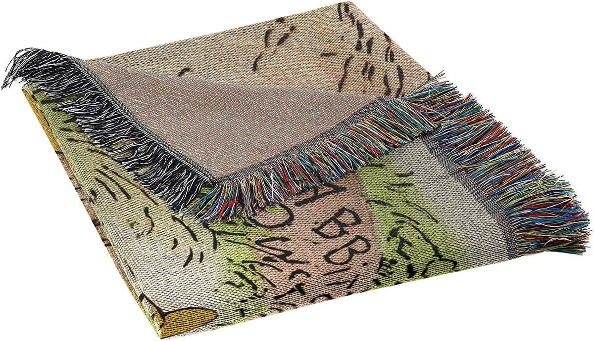 Vintage Woven Tapestry Throw Blanket N850947