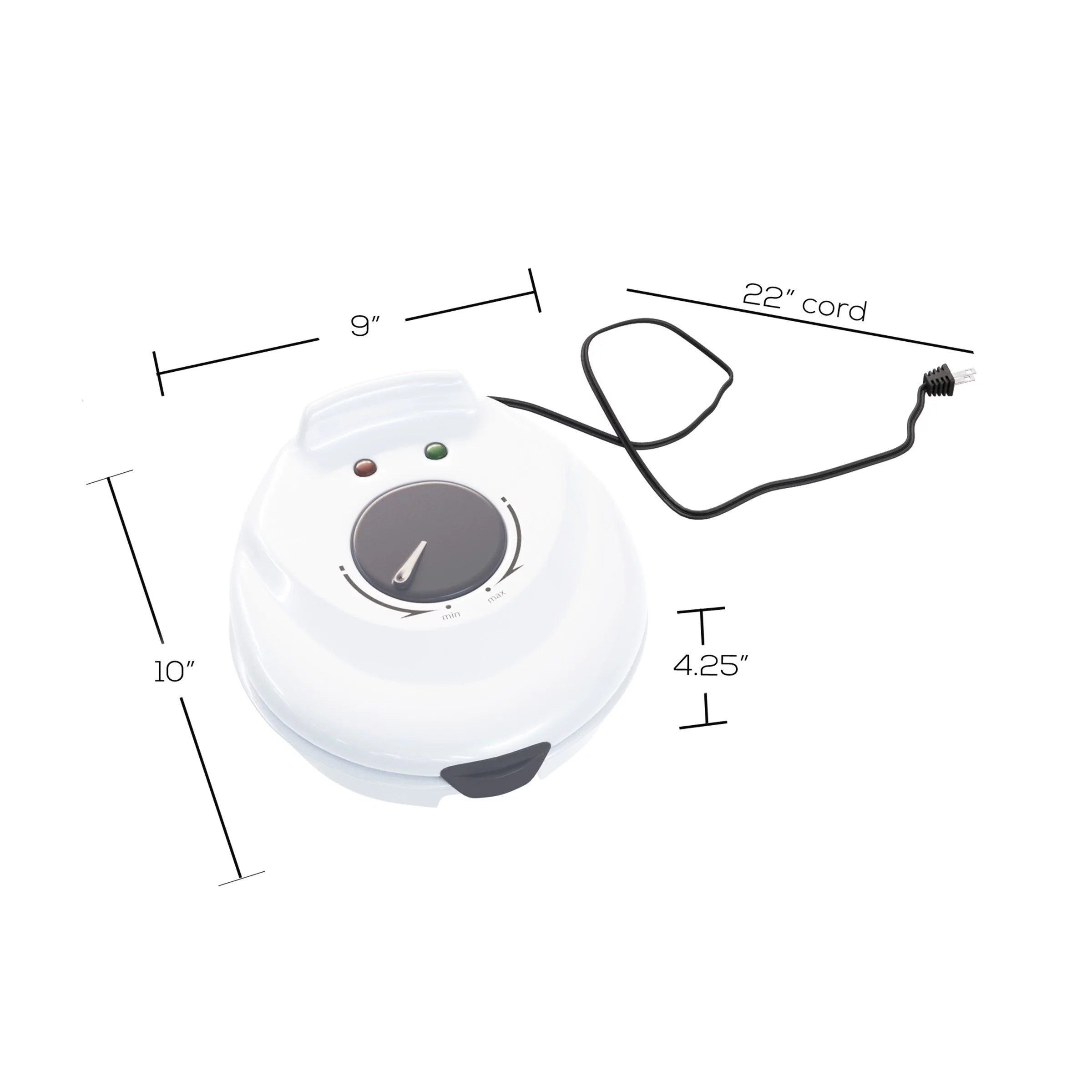 White Electric Nonstick Waffle Cone Maker M5217