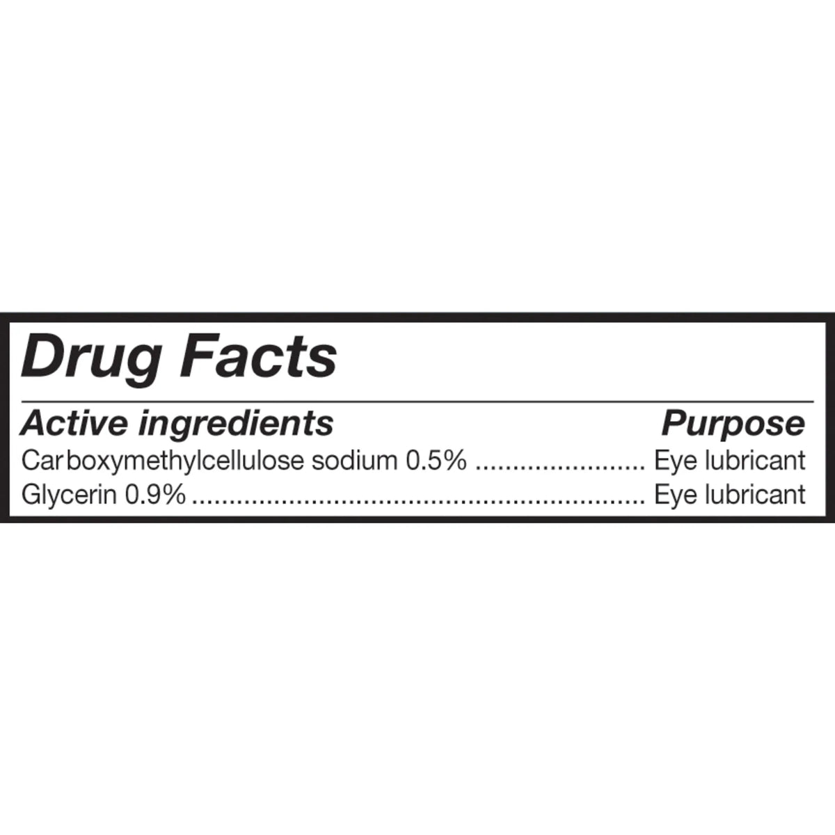 60 Count 0.4 ml Lubricant Eye Drops S87227