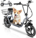 1200W Electric Scooter with Seat, 14" Fat Tire, 500Wh Battery, Foldable E37125