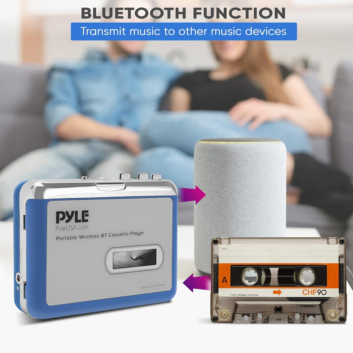 Cassette Player Bluetooth with Earphone I9174