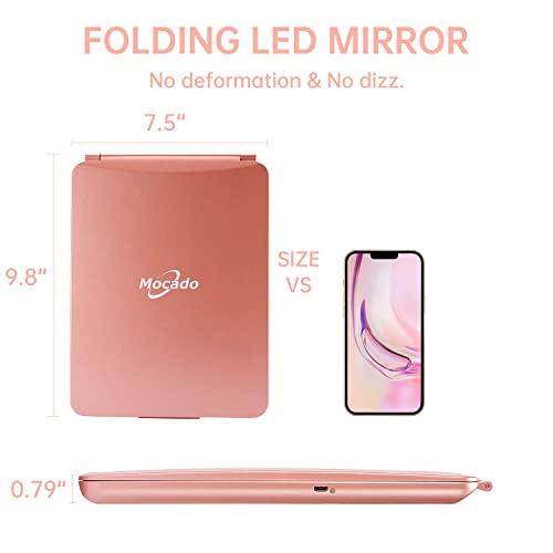 Foldable Double Sided Tabletop Mirror 10 X and 1X Q45388