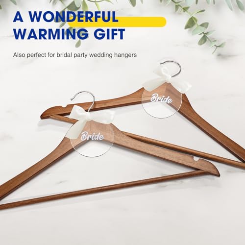 30-Pack Wooden Clothes Hangers with Rotatable Hook B537