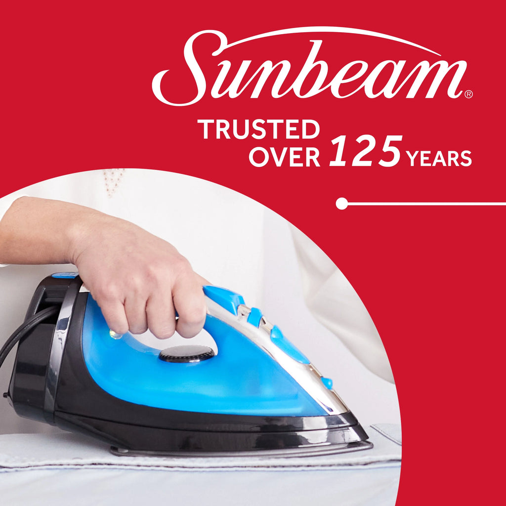 1400W Steammaster Iron with Retractable Cord, Blue and Black Finish Z29359
