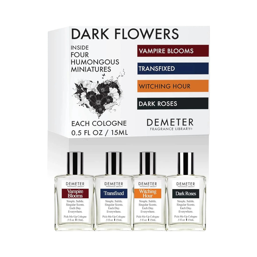 Dark Flowers Miniature Set of 4 Perfume Sampler Set Y41371