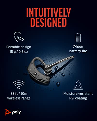 Wireless Headset Single-Ear Bluetooth with Noise-Canceling Mic I420301