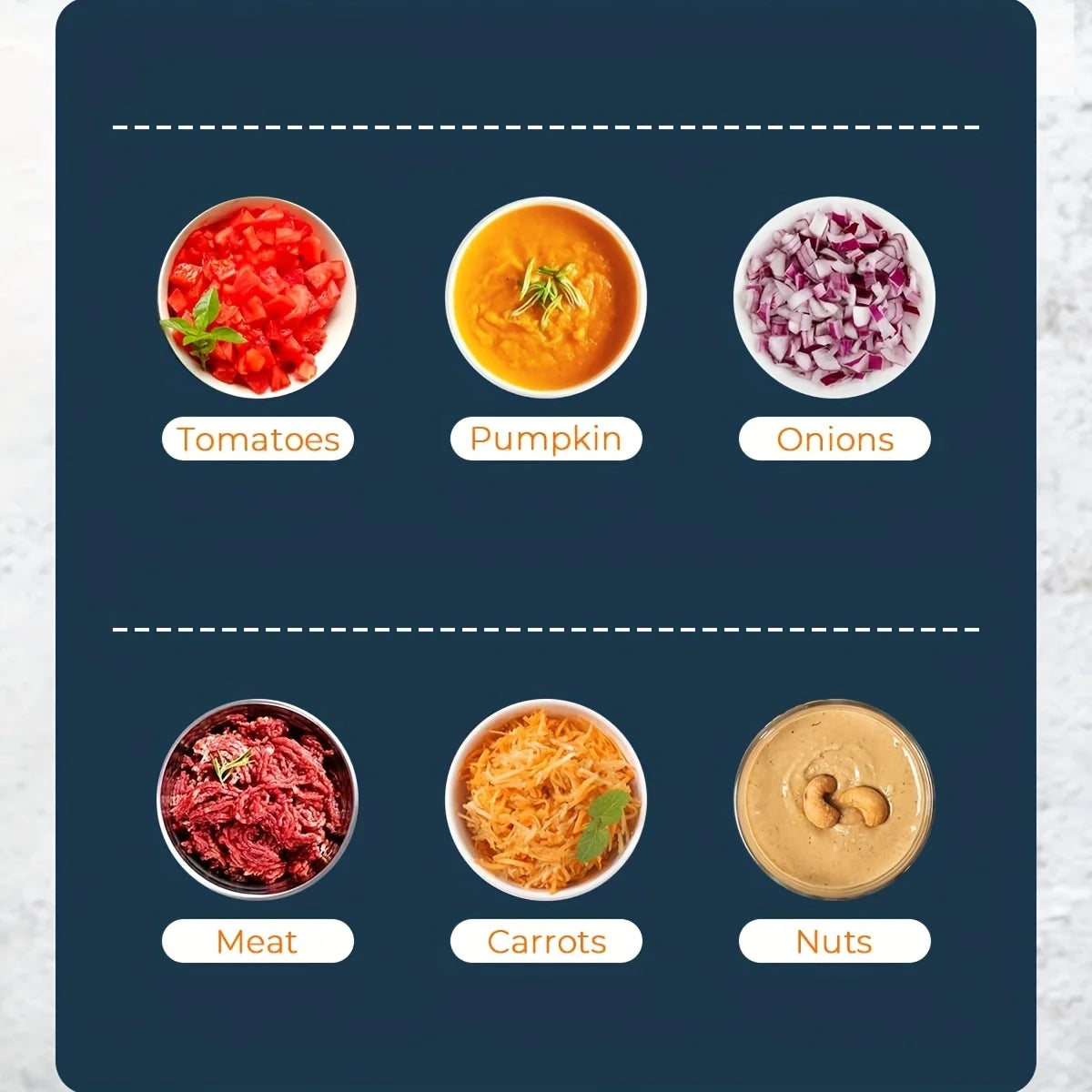 2 Cups Electric Vegetable Chopper & Mini Food Processor N260513