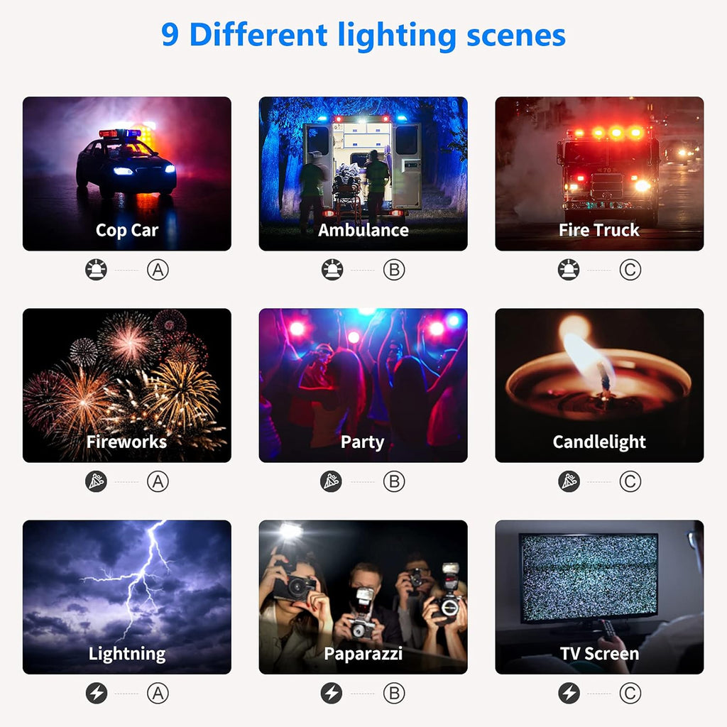 2-Pack Dimmable RGB LED Video Light Kit with Stands and Bag O60848