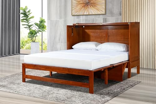 Queen Size Murphy Cabinet Chest Desk Bed with Drawers X73499