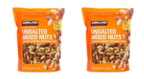 Unsalted Mixed Nuts 2.5 lb, 2 Pack R681