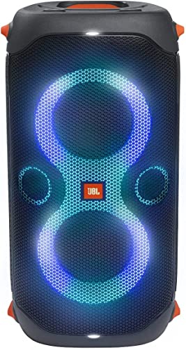 Black Portable Party Speaker with Built-in Lights E14446
