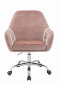 Pink Peach Velvet Office Chair D95227