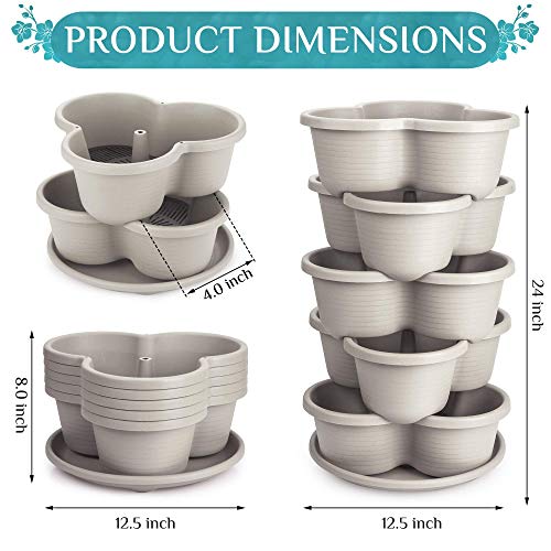Terracotta 5-Tier Stackable Planter M52385